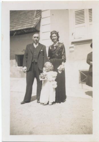 Jacob Roman et  Goetz Maria avec Marie-Rose 1947